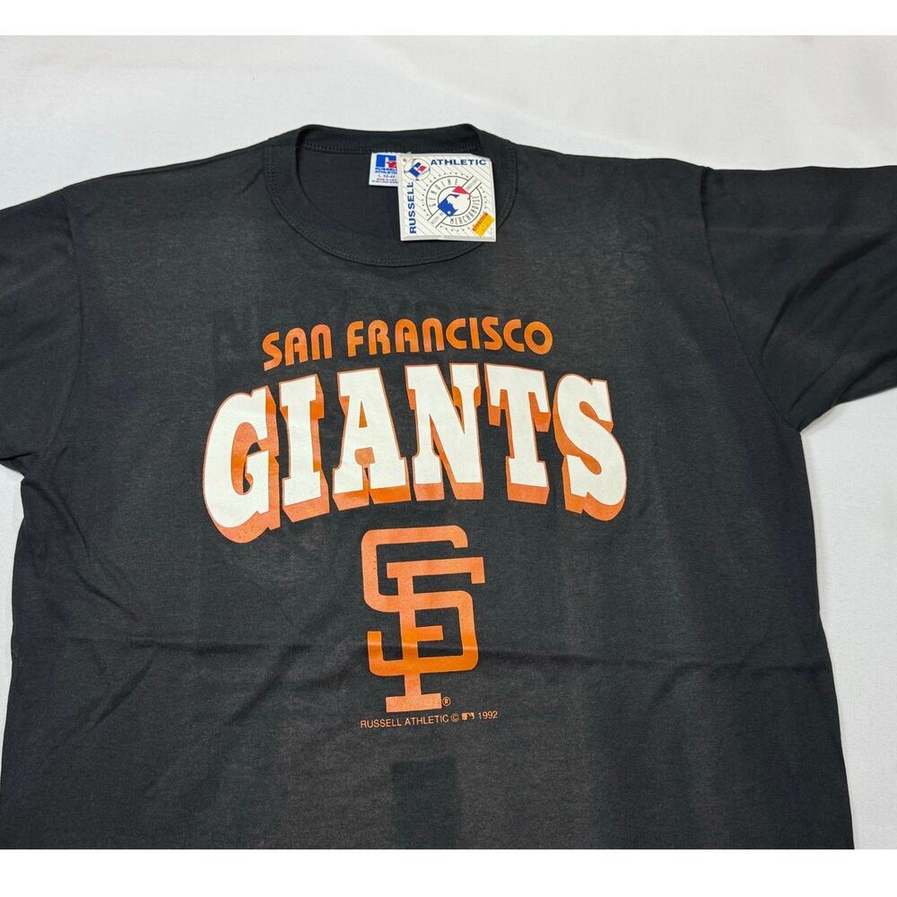 Russell Athletic San Francisco Giants Black Shirt 1992 New With Tags Vintage 90s